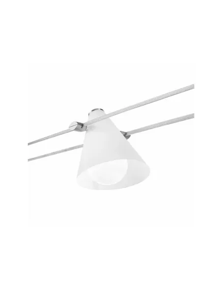 Linea light 59223 Halley e27 cono polic opale cromo