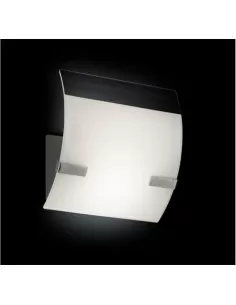 Leucos 0521001 dry 20p bianco con fascia trasparente 1x150w r7s (murano) d.20x20cm