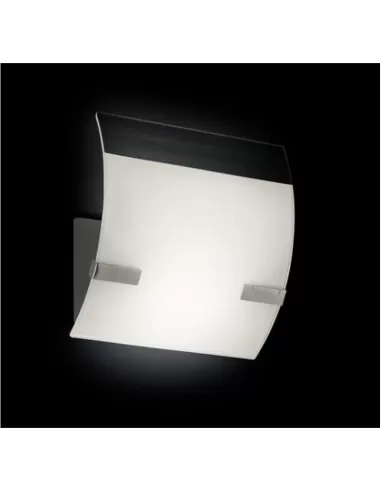 Leucos 0521001 dry 20p bianco con fascia trasparente 1x150w r7s (murano) d.20x20cm