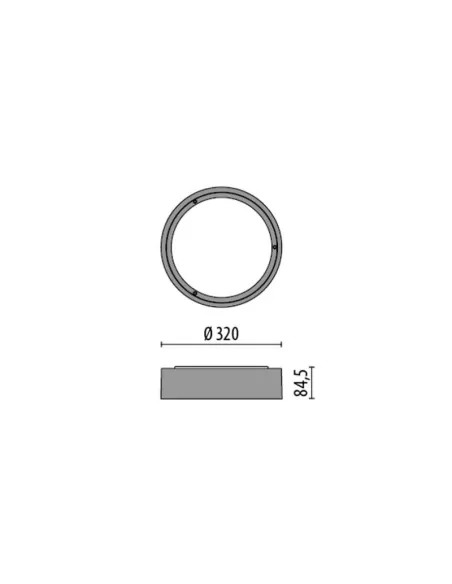 Performance in lighting 303063 drop 28 led 16w smd 3000k bianco
