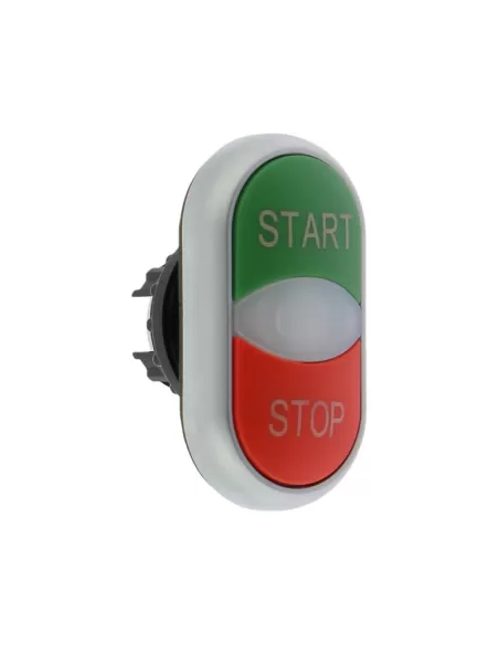 Eaton M22-ddl-gr-gb1/gb0 bouton-poussoir double lumineux vert/rouge