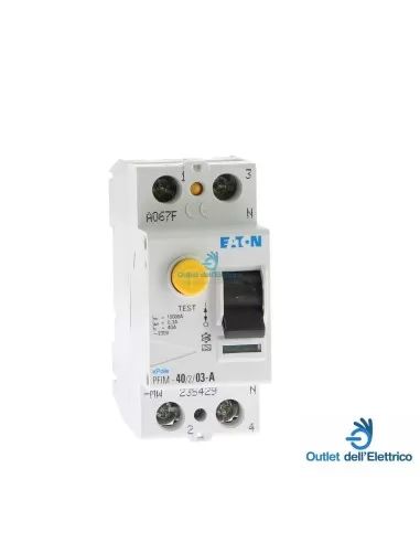 Eaton Pfim-40/2/03-a differenziale puro 2p 40a 0,3a -a