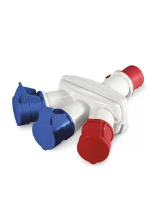 Scame Parre 606.3005-059 Triple mixed adapter without cable ip44 16a
