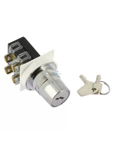 Ge power 077scd1101 selettore a chiave 2 posizioni fisse nc+na chiave estraibile