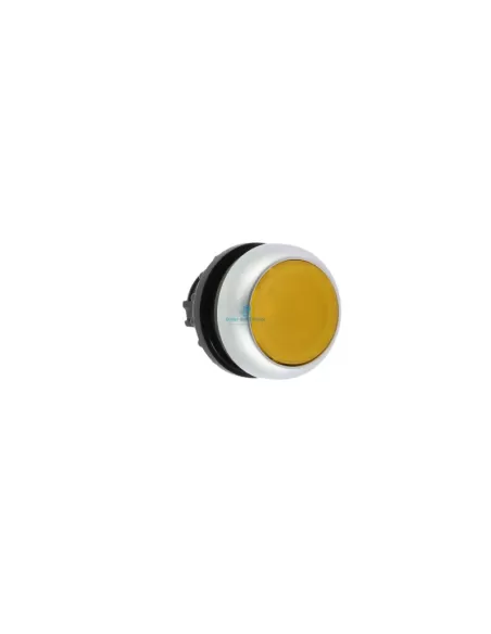 Eaton M22-dl-y yellow illuminated push button with ring nut