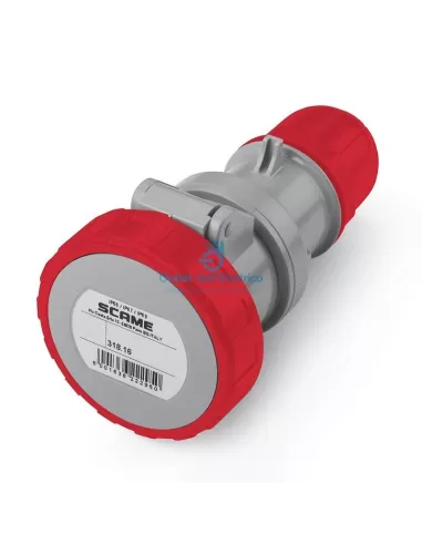 Scame Parre 318.1647 Flying socket 3p+n+t 16a 6h ip67 optima