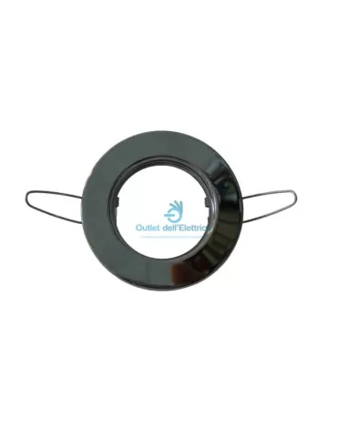 Spot encastrable chromé Secom 286 avec lampe.ip20 gx5,3 12v orientable