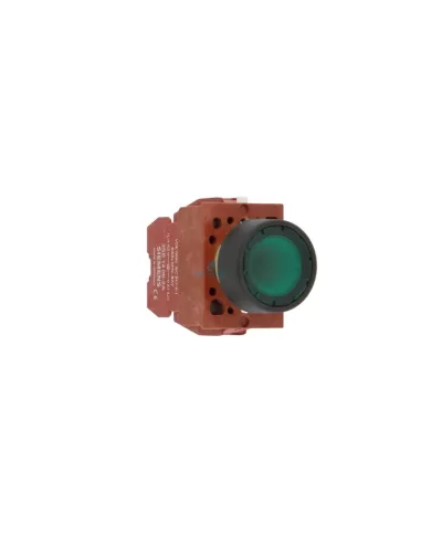 Siemens 3SB12050AE01 green satin illuminated push button 1c+1a