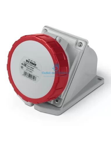 Scame Parre 517.3257 Wall socket with built-in 3p+n 32a 67 6h