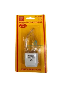 Tecnid H524BN Punto luce notturno 1led bianco 230v 0,2w