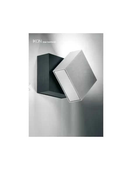 Targetti 1v7595 ikon adjustable wall lamp hqi 70w anodized