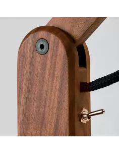 Leucos 0009828 leva tavolo led 9w faggio naturale c//morsetto   base 2