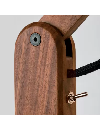 Leucos 0009828 9W LED table lamp, natural beech, with base clamp