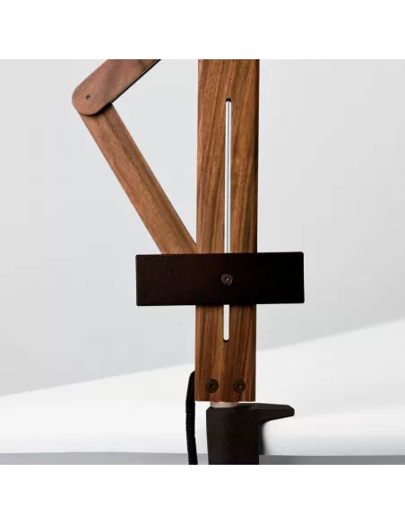 Leucos 0009828 leva tavolo led 9w faggio naturale c//morsetto   base