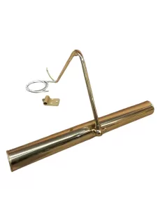 Lanzini 1038 gold mirror/picture lamp 2x40w e14 fixed concealed