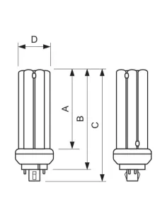 Philips MASTER PL-T TOP 4 Pin lampada fluorescente 32 W GX24q-3 Bianco caldo 2