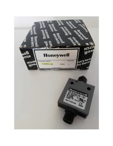 Honeywell 914ce18-q1 push button limit switch 5a 250v ip66 us no//nc metal with connector