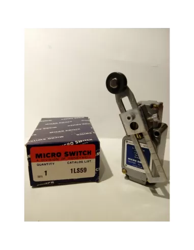 Honeywell 1LS59 Adjustable Front Lever Limit Switch with Nylon Wheel 10A 120-480VAC