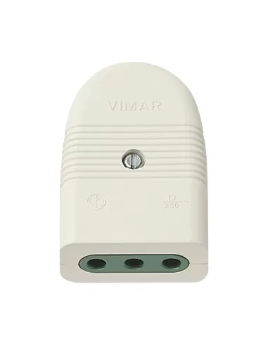 Vimar 01023.B 2P T 10A P11 Axial Socket White