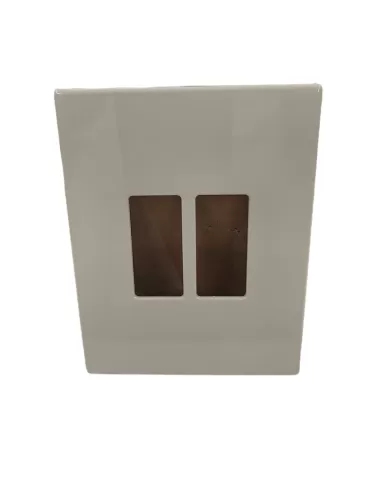 Vimar 08606.A 8000 Series 2-Module Plate Resin Snap Ivory