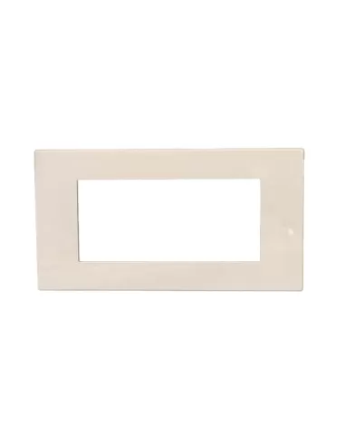 Vimar 08658.Z 8000 Series 4-Module Plate Without Pre-Drillings Resin Snap White