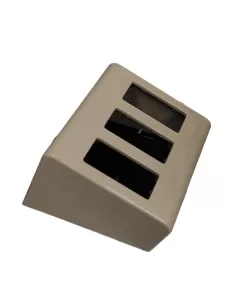 Vimar 09933 3-Module Tilted Table Box, 50mm Depth, Ivory 2