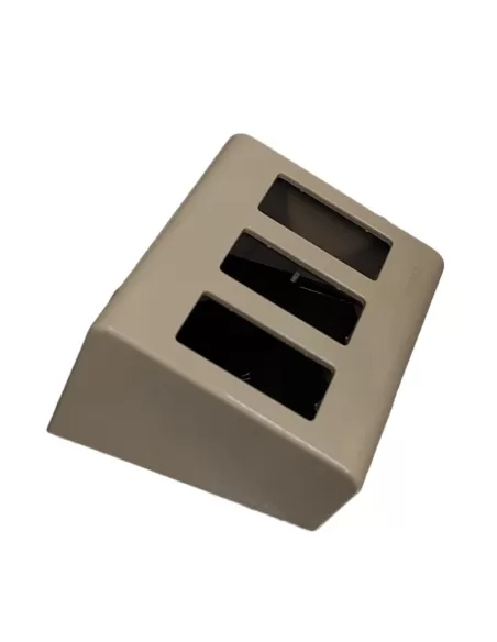 Vimar 09933 3-Module Tilted Table Box, 50mm Depth, Ivory