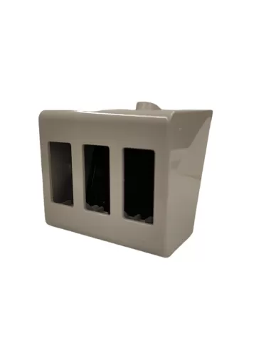 Vimar 09938 Boîte de Table Inclinée 3 modules P60Mm Ivoire