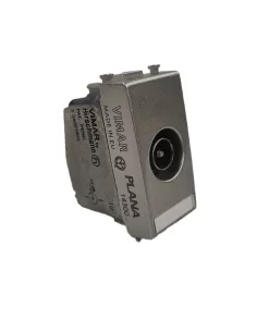 Vimar 14300.10.SL Plana TV-RD-Sat Pass-Through Socket Silver