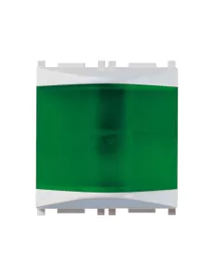 Vimar Plana 14387.V.SL Prismatic Indicator Light Green Silver 2