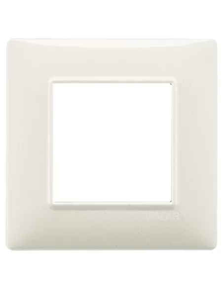 Vimar 14642.06 Plana Placca 2 Moduli Bianco Granito