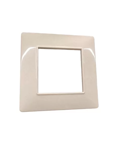 Vimar 14642.06 Plana Placca 2 Moduli Bianco Granito