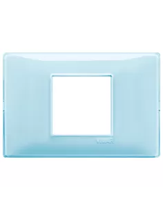 Vimar Plana 14652.45 Placca 2 Moduli Centrali Reflex Acqua