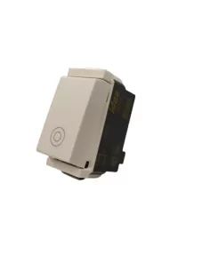 Vimar 17010.B Idea Narrow Module Push Button 1P No 10A Generic White compatible only with 2-module supports