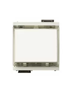 Vimar 17020.B Idea Narrow Module Plaque Signalétique Bouton 1P No 10A 12-24V Blanc compatible uniquement avec 2 supports de modu
