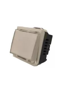 Vimar 17020.B Idea Narrow Module Plaque Signalétique Bouton 1P No 10A 12-24V Blanc compatible uniquement avec 2 supports de modu 2