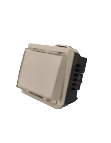 Vimar 17020.B Idea Módulo Estrecho Botón Placa 1P No 10A 12-24V Blanco compatible sólo con 2 soportes de módulo