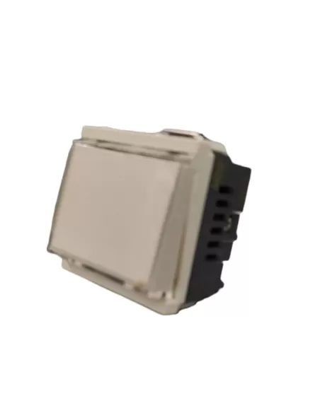 Vimar 17020.B Idea Modulo Stretto Pulsante Targhetta Portanome 1P No 10A 12-24V Bianco compatibile solo con supporti 2 moduli