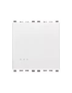 Vimar 20008.2.B 1P No 10A 2 Module White Push Button