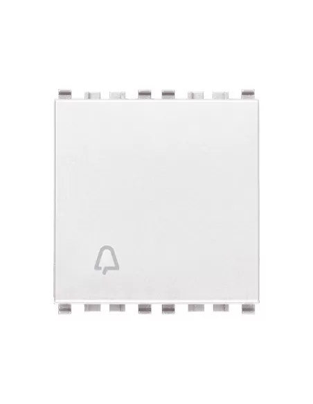 Vimar 20008.2.CB 1P No 10A Bell Button 2 Modules White