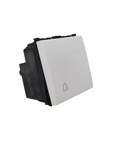 Vimar 20008.2.CB 1P No 10A Bell Button 2 Modules White