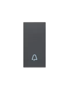 Vimar 20021.C 1-Module Key Cover Bell Symbol Grey