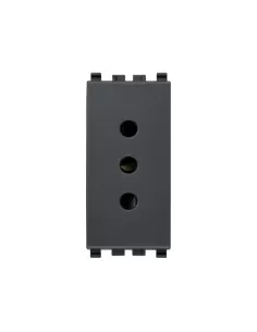 Vimar 20201 Eikon 2P T 10A P11 Grey Socket