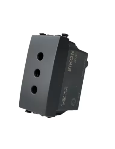 Vimar 20201 Eikon 2P T 10A P11 Grey Socket