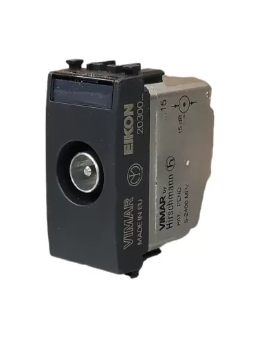 Vimar 20300.15 TV-RD-Sat Pass-Through Socket 15Db Male G