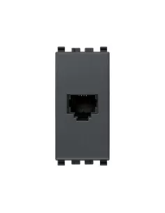 Vimar 20320 RJ11 Socket 6/4 Grey
