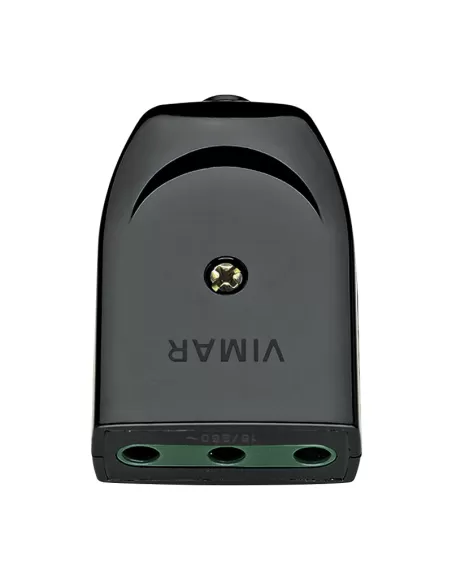 Vimar 2P T 16A Axial Black Socket 00222 Plugs and Sockets