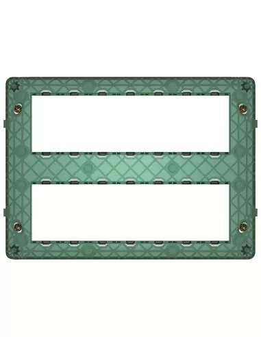 Vimar 14620 14-Module Support with Screws, Plana Series