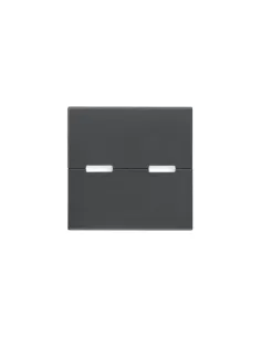 Vimar 20532.S 2-Module Neutral Key Cover for Rocker Switches, Grey