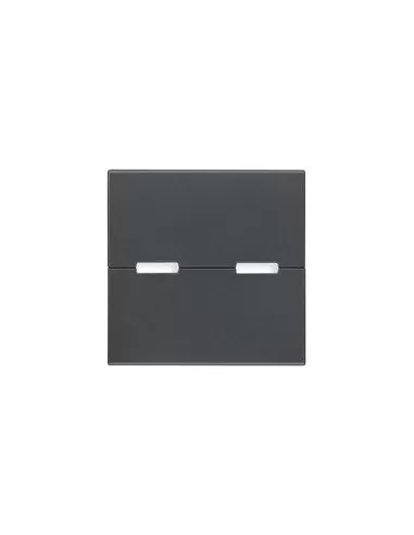 Vimar 20532.S 2-Module Neutral Key Cover for Rocker Switches, Grey